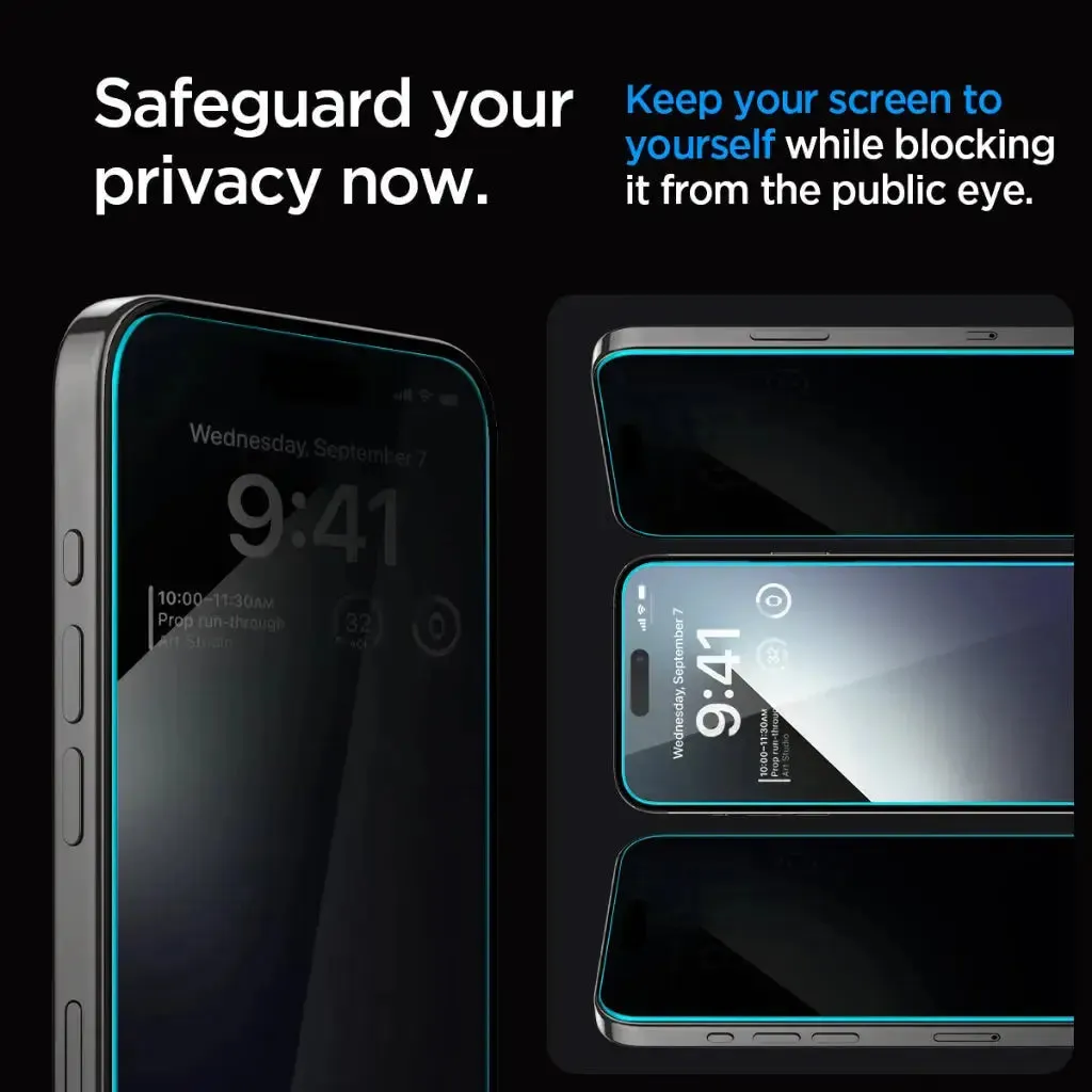 [1 Pack] iPhone 15 Pro Max Privacy Screen Protector Glas.tR EZ Fit