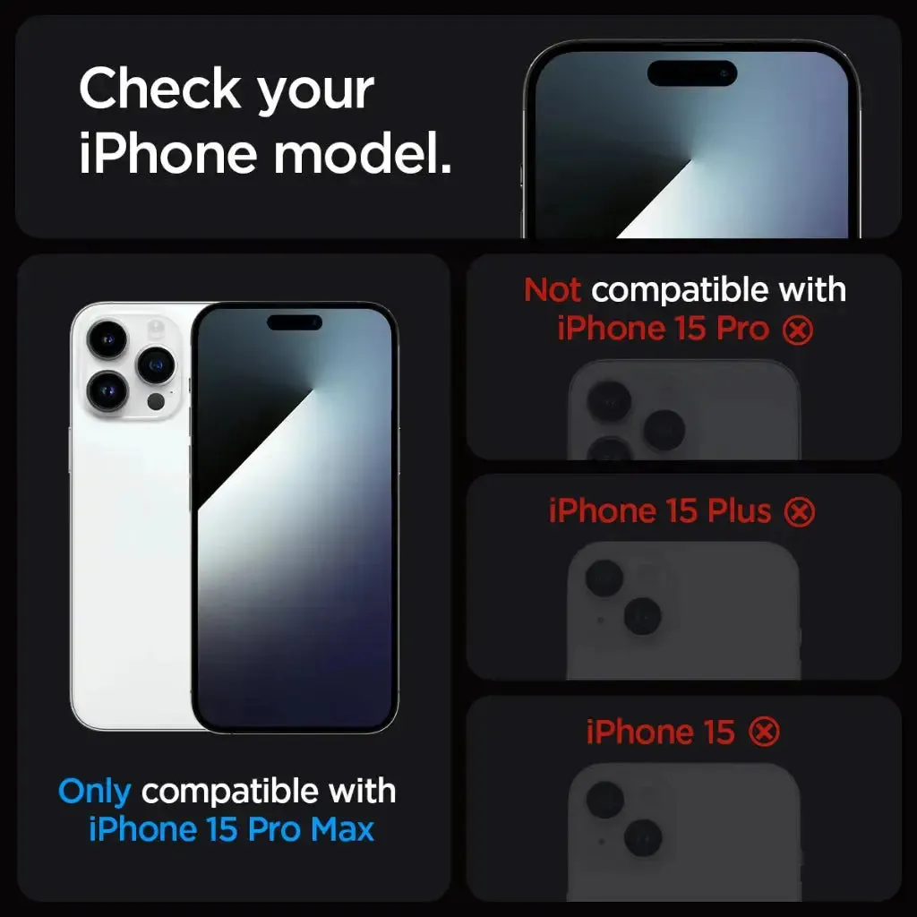 [1 Pack] iPhone 15 Pro Max Privacy Screen Protector Glas.tR EZ Fit