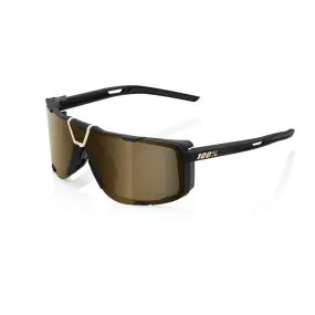 100% Eastcraft Glasses Soft Tact Black / Soft Gold Mirror Lens