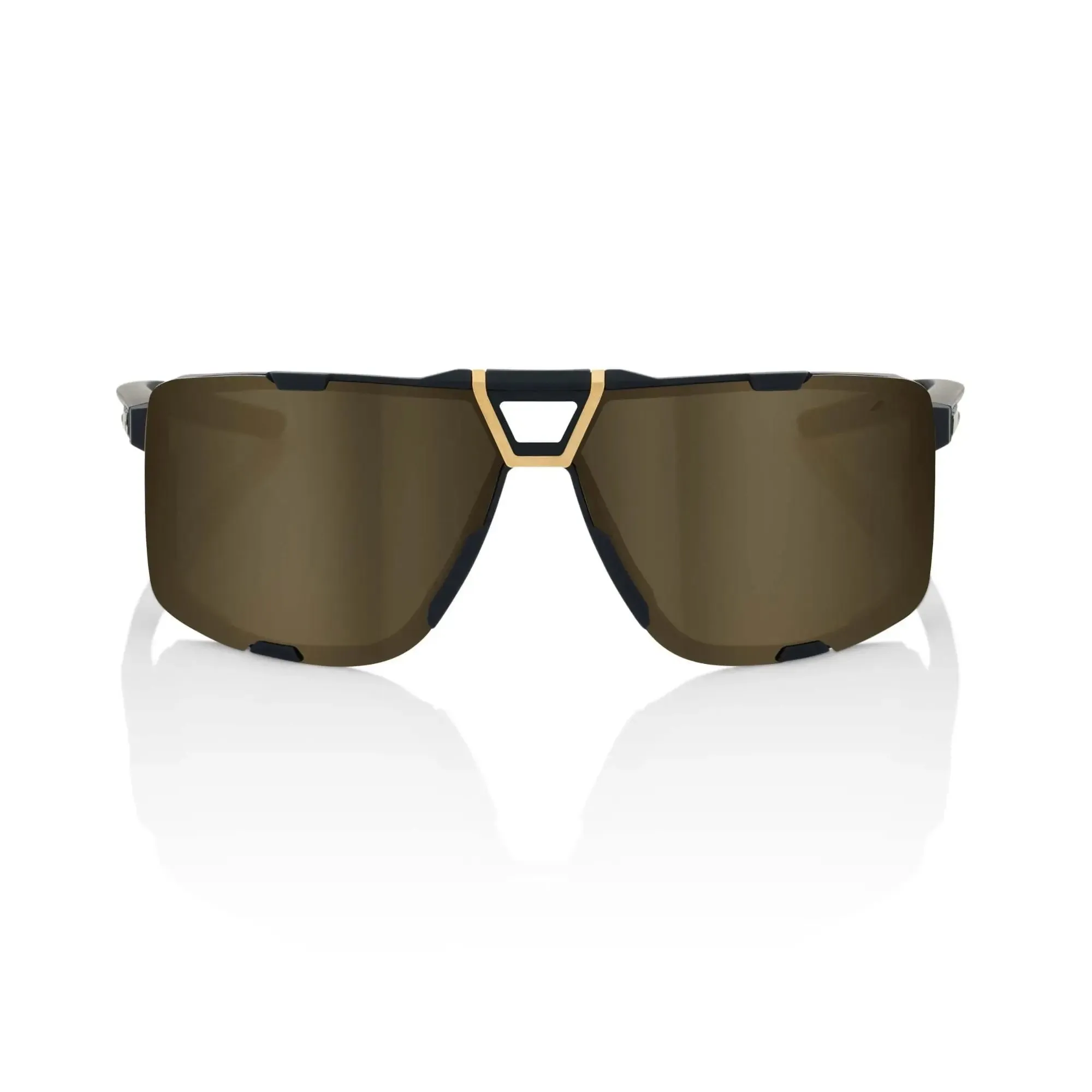 100% Eastcraft Glasses Soft Tact Black / Soft Gold Mirror Lens