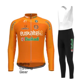 2009 euskadi Retro Long Sleeve Cycling Kits