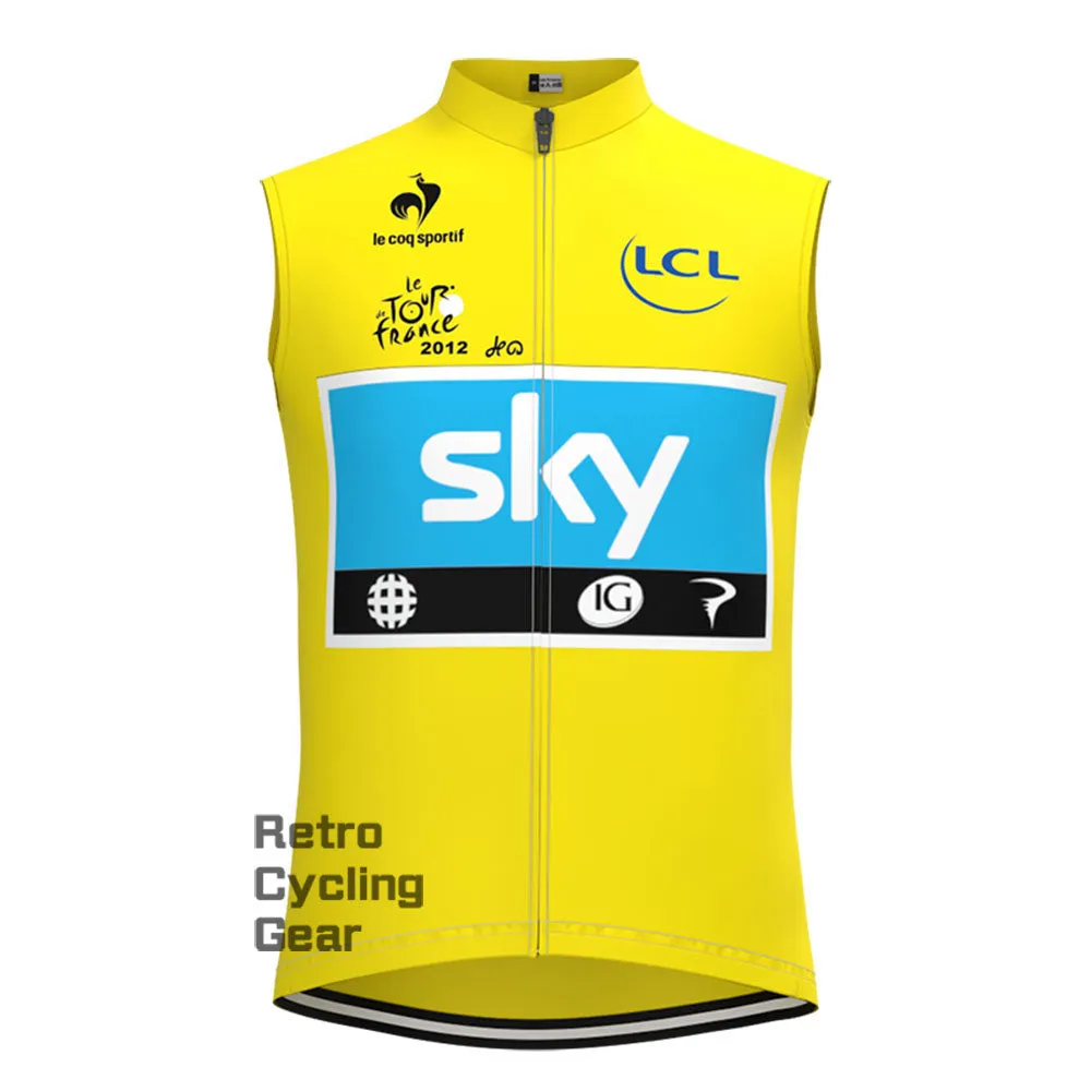 2012 yellow sky Retro Short Sleeve Cycling Kits