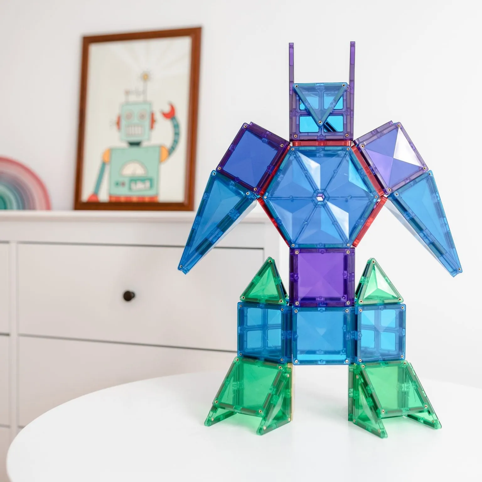 212 Piece Rainbow Mega Pack - Connetix Tiles *Click and Collect or In Store Purchase Only*