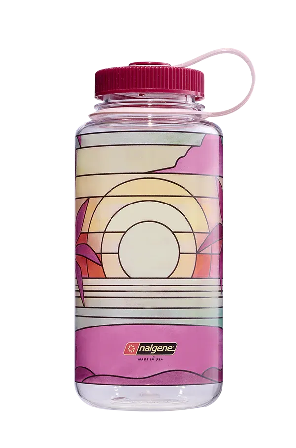 32oz Wide Mouth Stained Glass Print Bottles