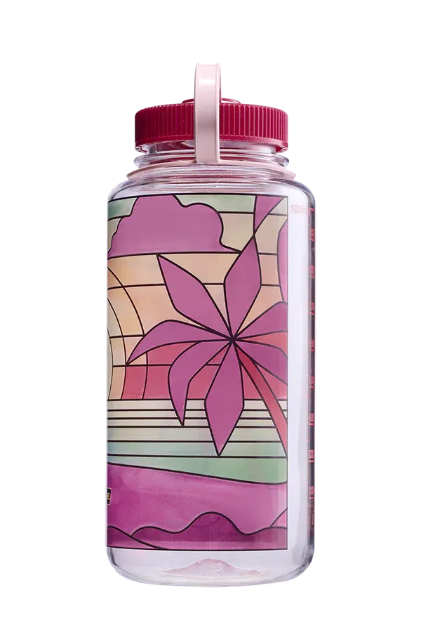 32oz Wide Mouth Stained Glass Print Bottles