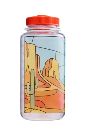 32oz Wide Mouth Stained Glass Print Bottles