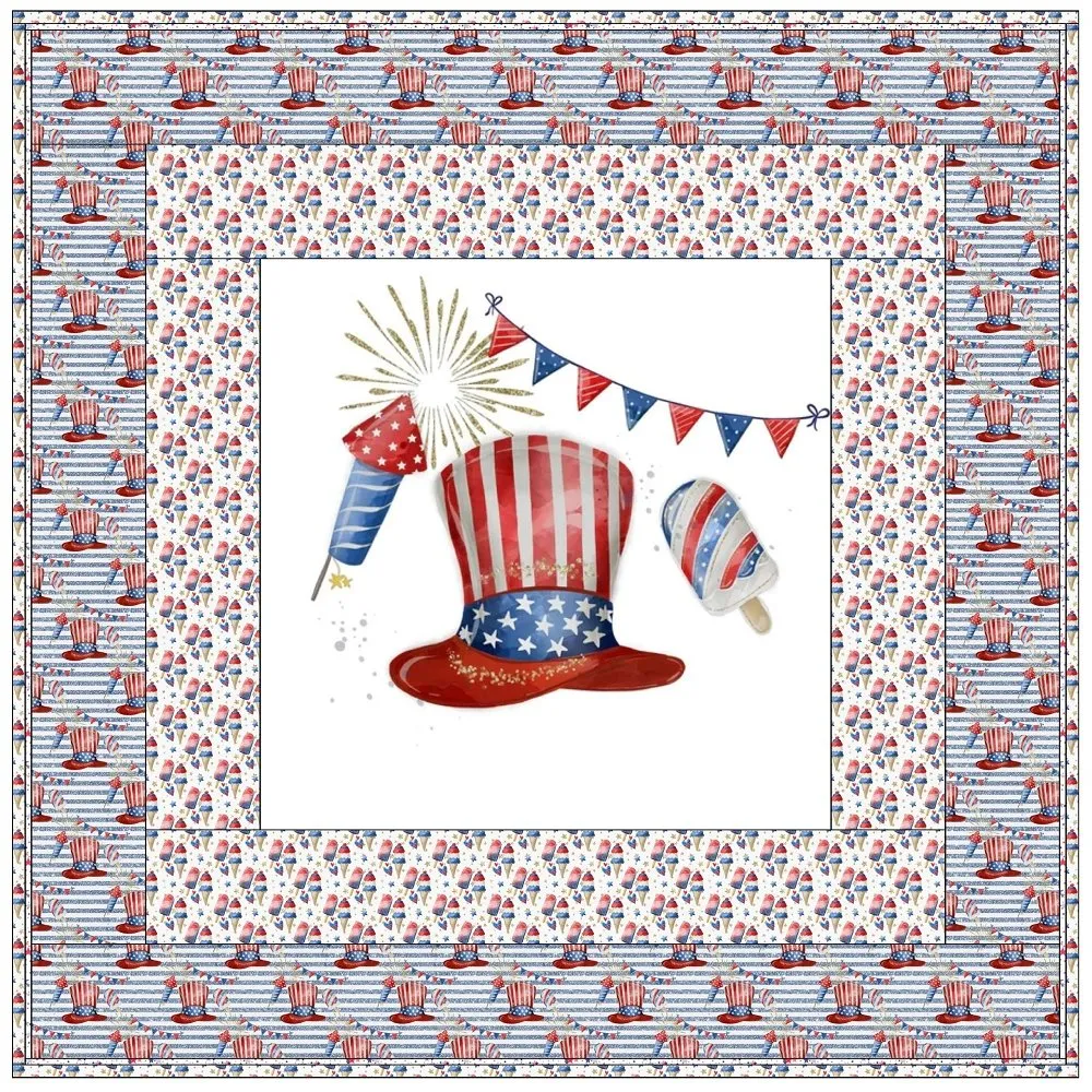 4th of July Party Wall Hanging  42" x 42"