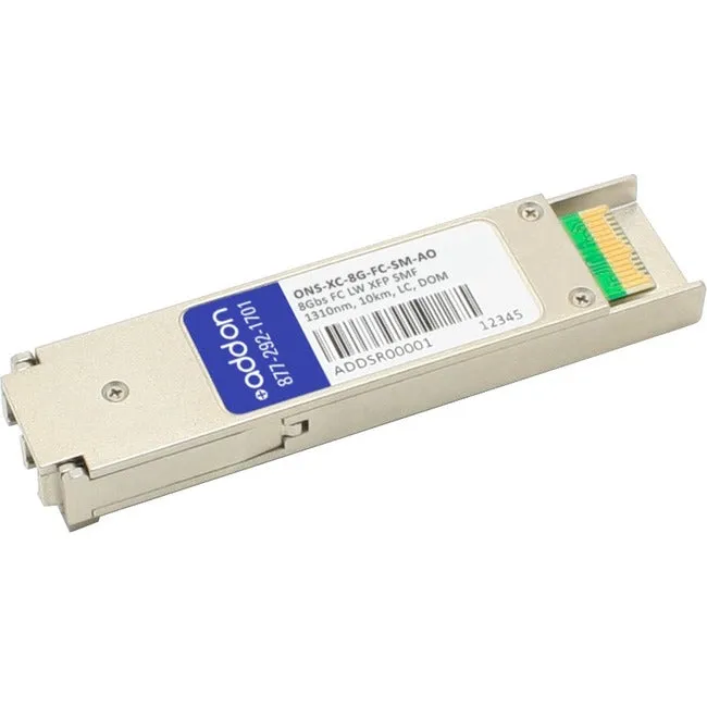 Addon Cisco Ons Ons-Xc-8G-Fc-Sm Compatible Taa Compliant 8Gbase-Lw Fibre Channel Xfp Transceiver (Smf, 1310Nm, 10Km, Lc, Dom)