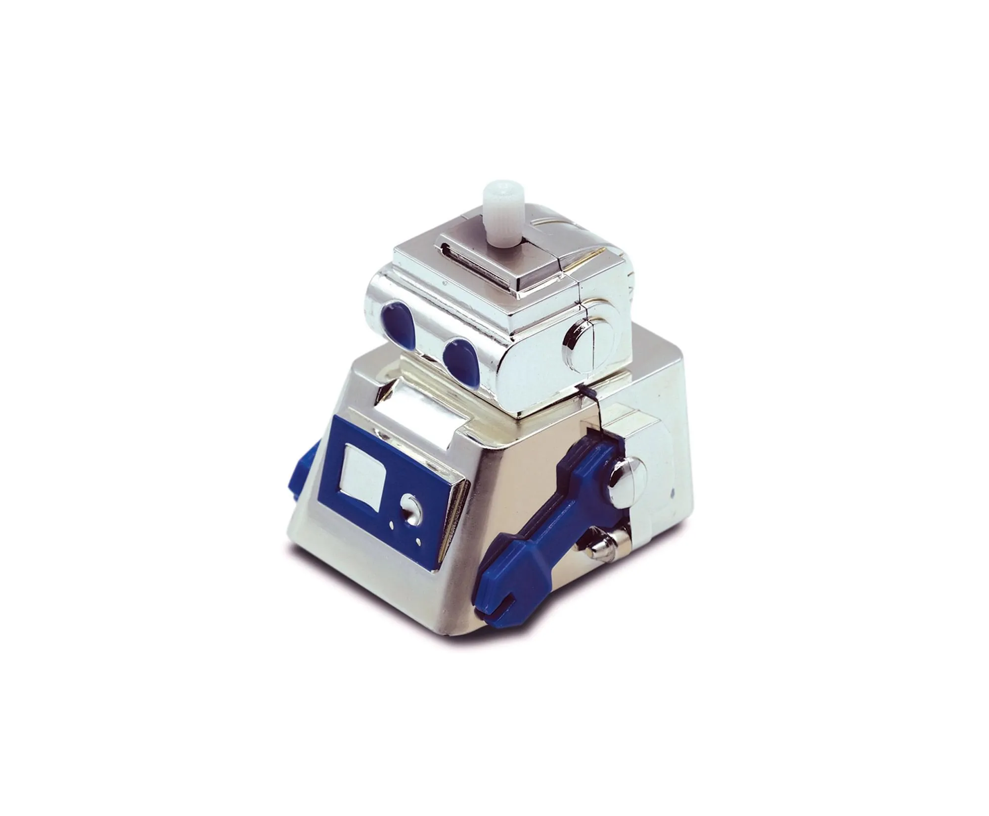 Aeromax Bump N Bots 3 Inch No Fall Wind-Up Robot | Blue