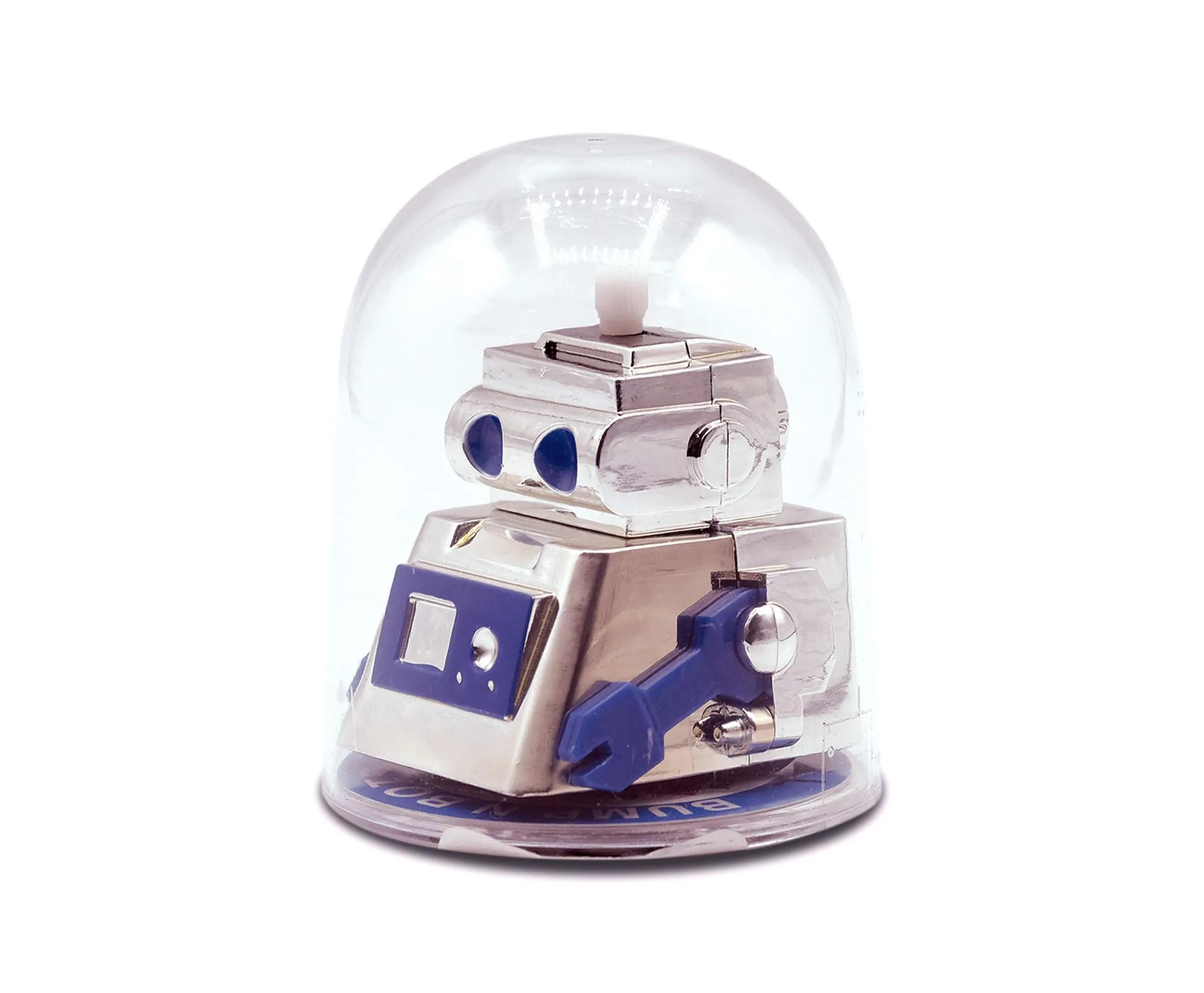 Aeromax Bump N Bots 3 Inch No Fall Wind-Up Robot | Blue