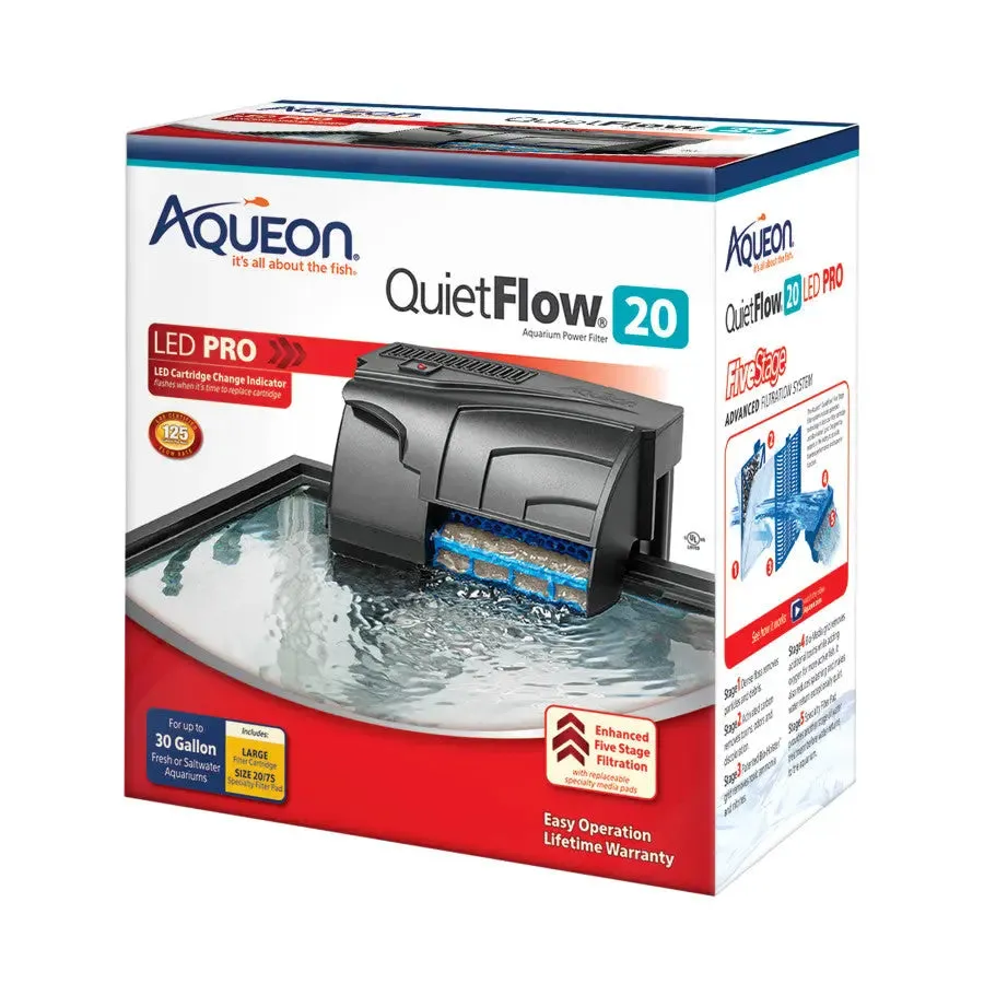 Aqueon® Quietflow LED Pro Aquarium Power Filter