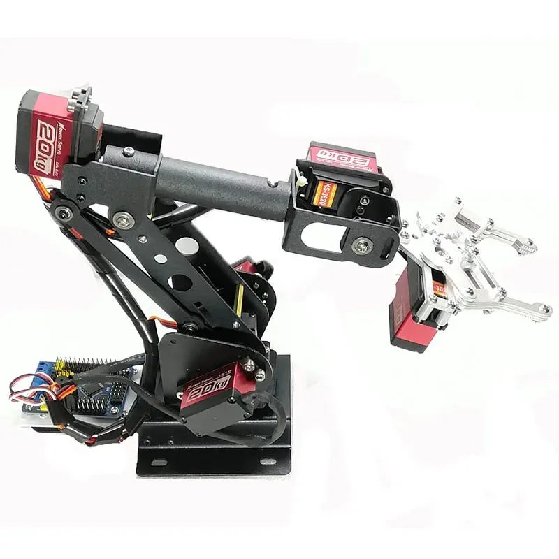 Assembled 6 Dof Robot Arm with Metal Servos Mechanial Clamp Industrail Robotics Claw for Arduino Raspberry Pi