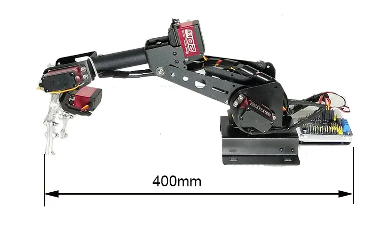 Assembled 6 Dof Robot Arm with Metal Servos Mechanial Clamp Industrail Robotics Claw for Arduino Raspberry Pi