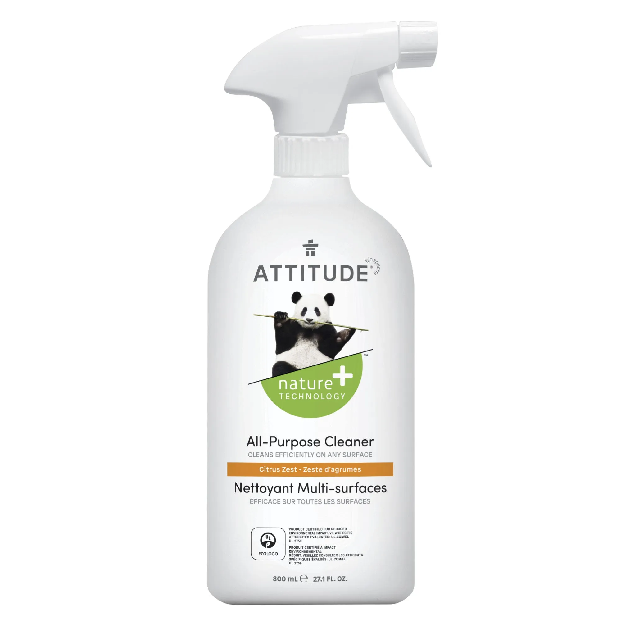 Attitude Nature  All Purpose Cleaner, Citrus Zest 800Ml