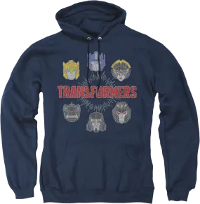 Autobots And Decepticons Head Shots Transformers Hoodie