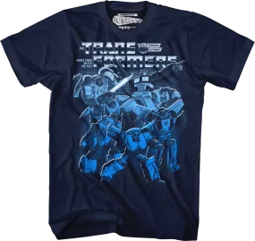 Autobots Blue Collage Transformers T-Shirt