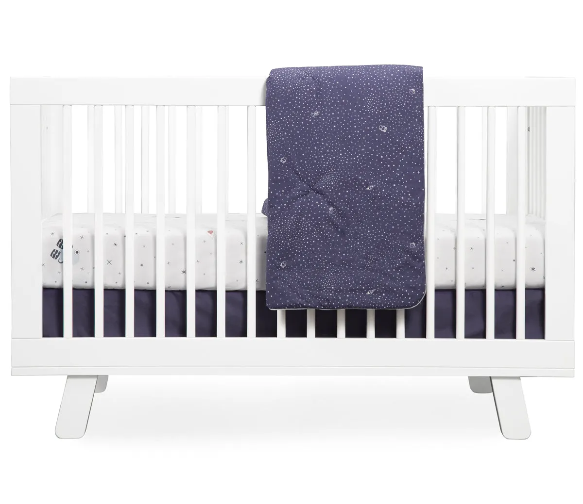 Babyletto Galaxy Floating Robots Fitted Crib Sheet
