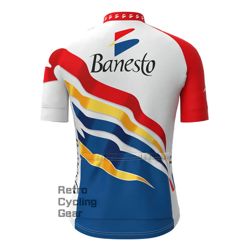 Banesto colourful Retro Short Sleeve Cycling Kit