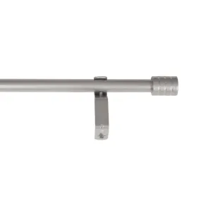 Basic Adjustable Silver Curtain Rod