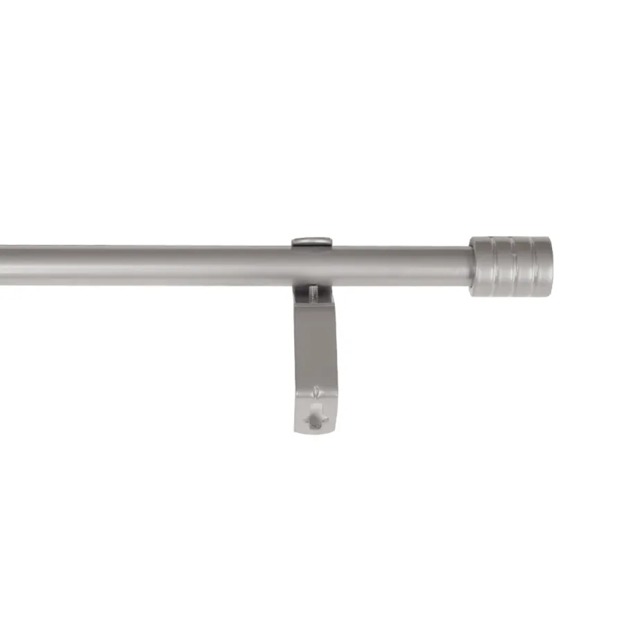 Basic Adjustable Silver Curtain Rod