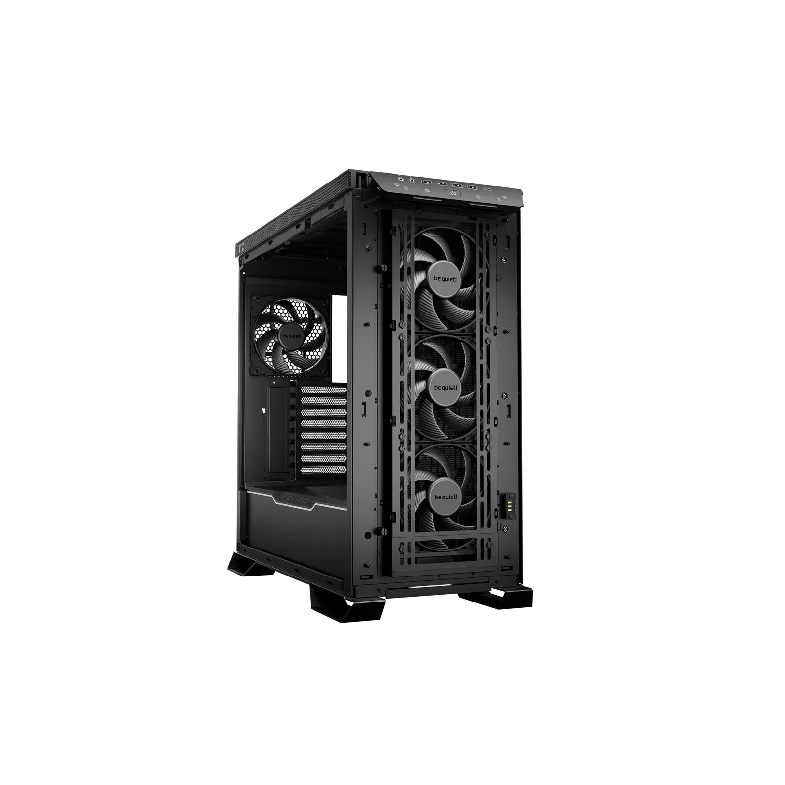 Be Quiet! Dark Base Pro 901 Gaming Case w/ Glass Window, E-ATX, ARGB 
 Strip, 3 Fans, Changeable Top & Front, QI Charger, Touch-Sensitive I/O, Black