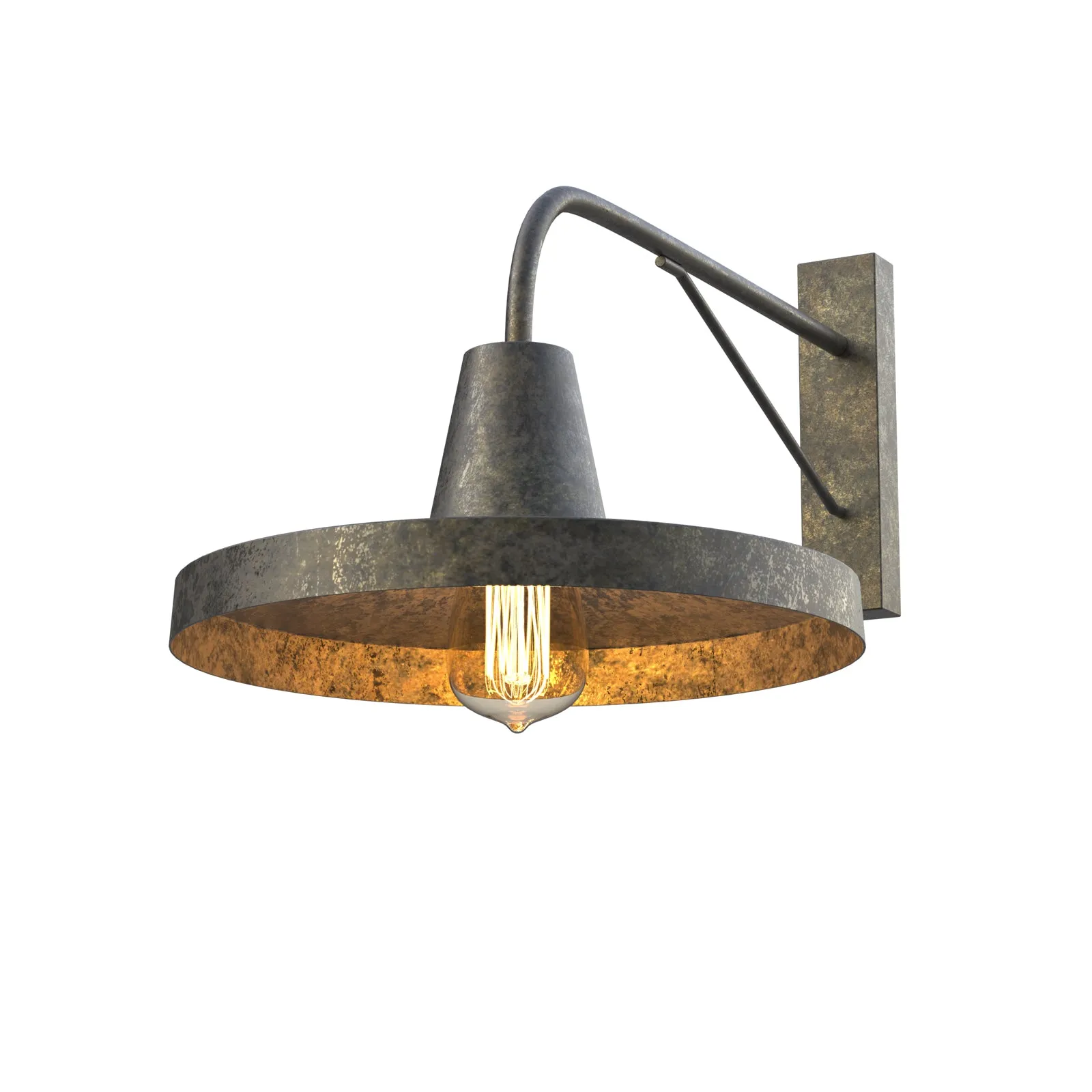 BIANCI Large Outdoor Exterior Wall Light Fixture Matt Black IP44 E27