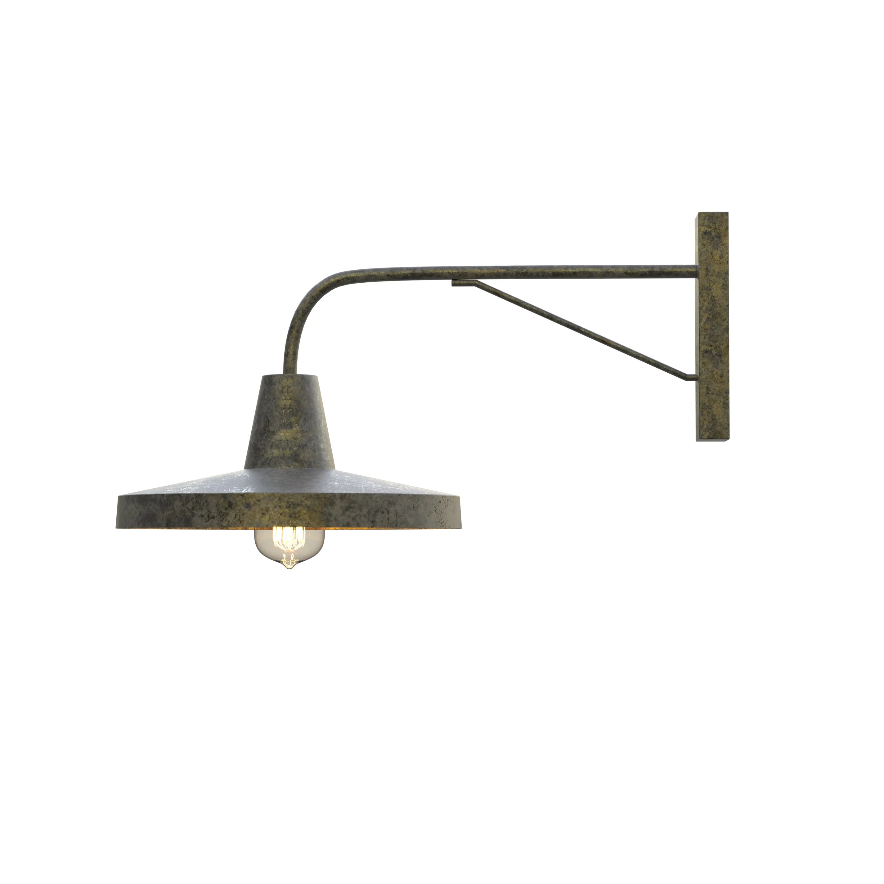 BIANCI Large Outdoor Exterior Wall Light Fixture Matt Black IP44 E27
