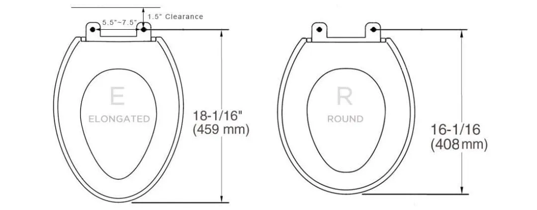 Bio Bidet Luxury Class SLIM TWO Bidet Seat with Night Light