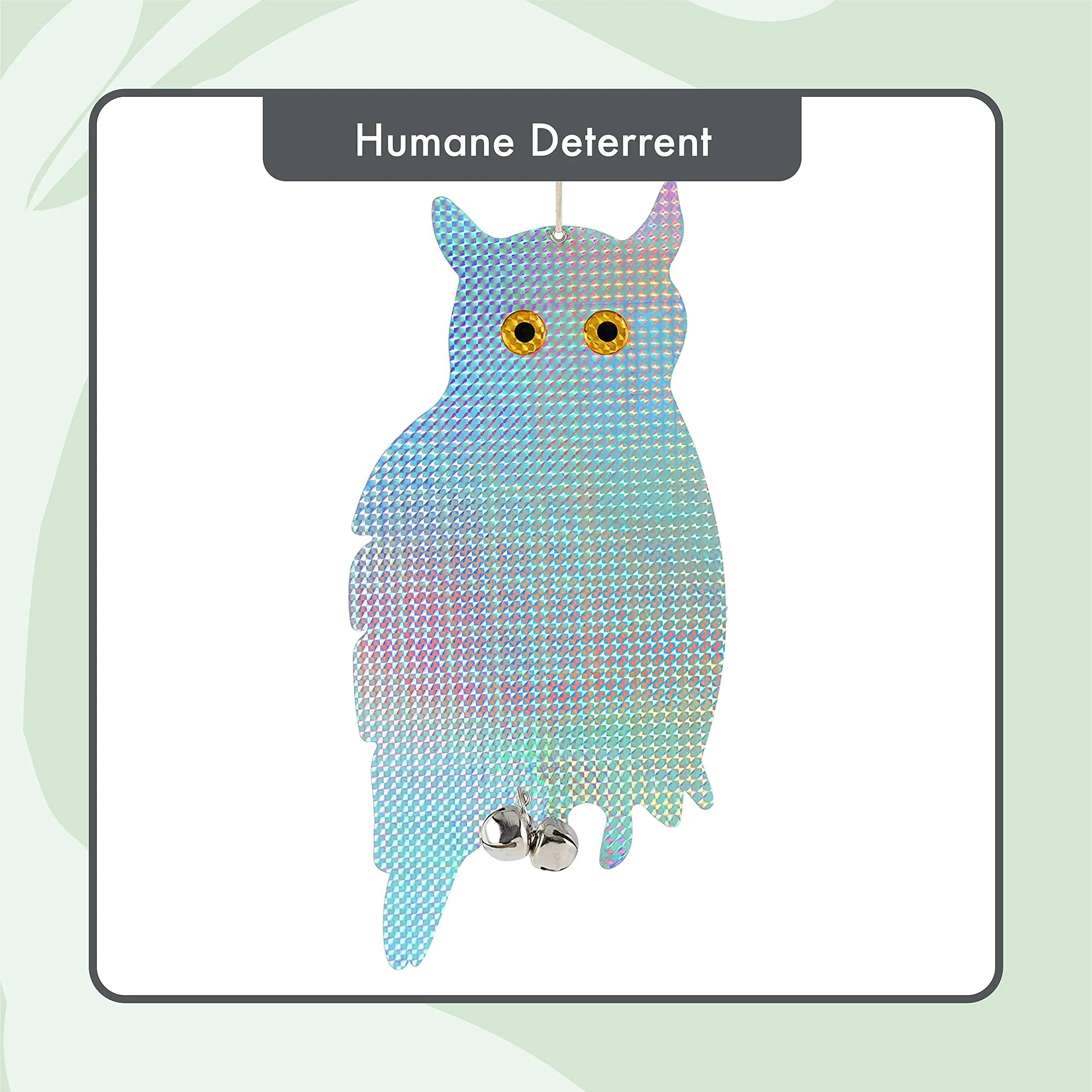 Bird Blinder Reflective Hanging Owl - Repellent Control (2 Pack)