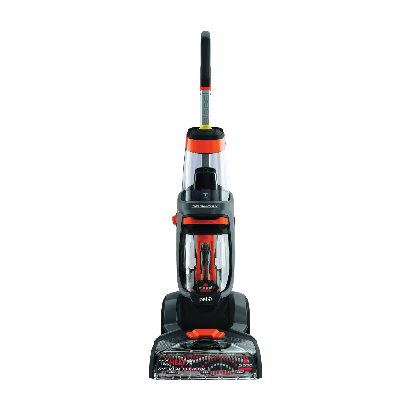 BISSELL 1548 Pet Carpet Cleaner, 1 gal Tank, 11 in W Cleaning Path, Samba Orange