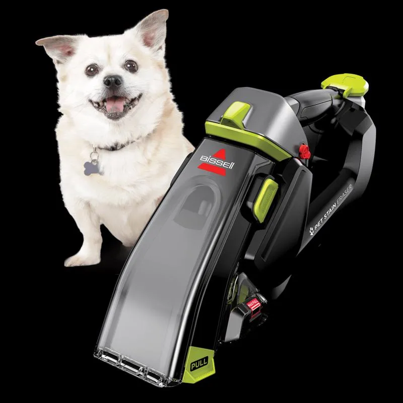 Bissell Pet Stain Eraser Bagless Carpet & Hard Floor Deep Cleaner 2 amps Standard Green