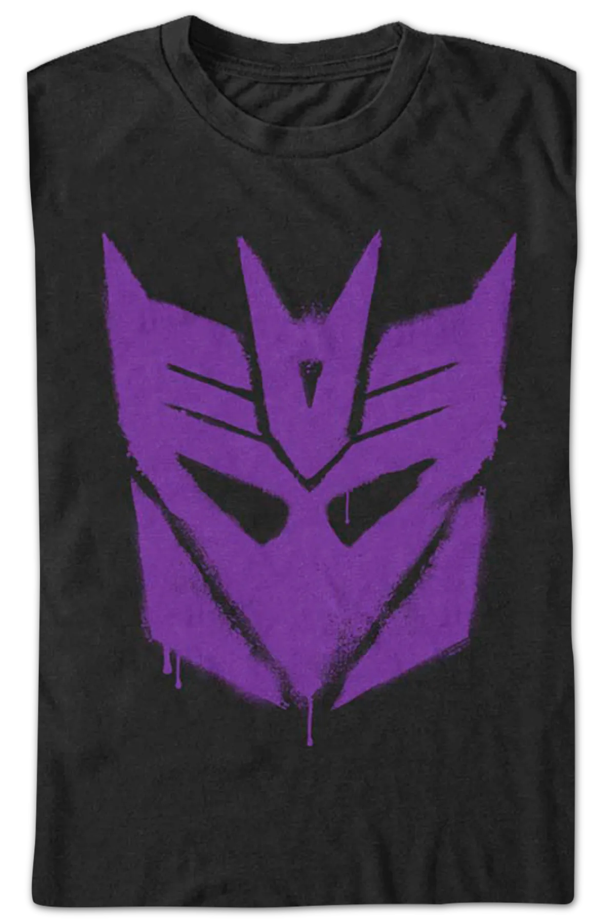 Black Decepticon Graffiti Logo Transformers T-Shirt