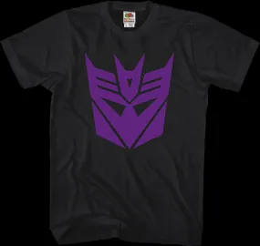 Black Decepticon Logo Transformers T-Shirt