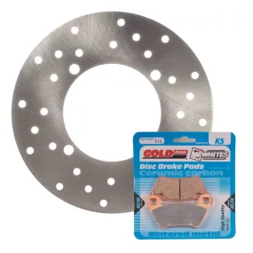 BRAKE DISC & PAD FRONT KIT - POL ACE 570 14-15