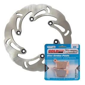 BRAKE DISC & PAD REAR KIT - KTM 250 SX-F 05-24 - WAVE