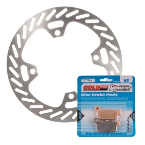 BRAKE DISC & PAD REAR KIT - SUZ RMZ250 04-06