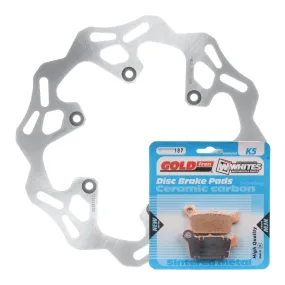 BRAKE DISC & PAD REAR KIT - YAM YZ450F 18-19 - WAVE