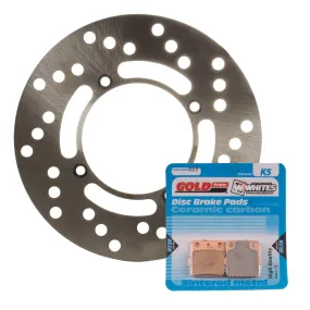 BRAKE DISC & PAD REAR KIT - YAM YZ85 / LW 02-24