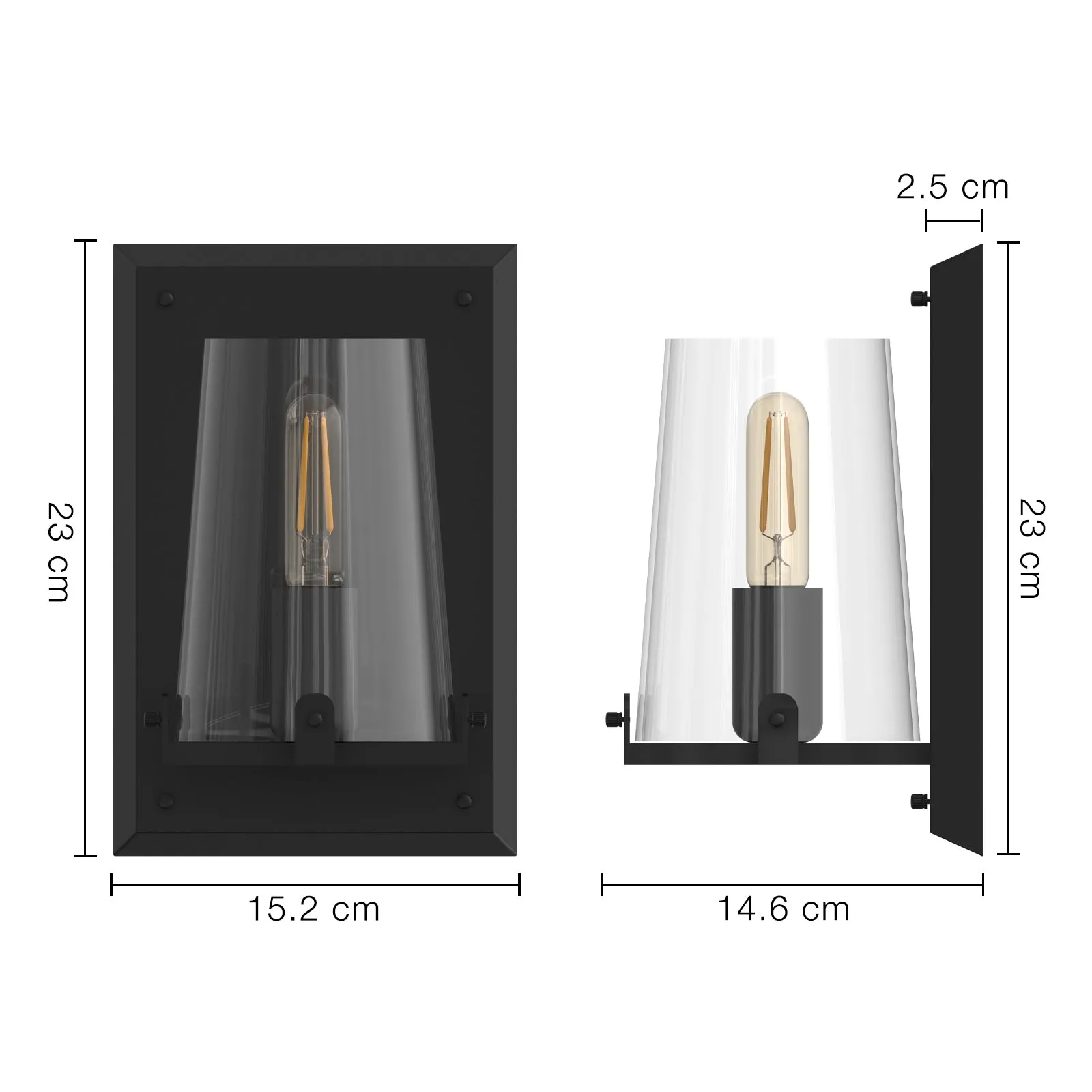 CANOVA Contemporary Interior Wall Light Aged Brass E14