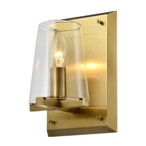 CANOVA Contemporary Interior Wall Light Aged Brass E14