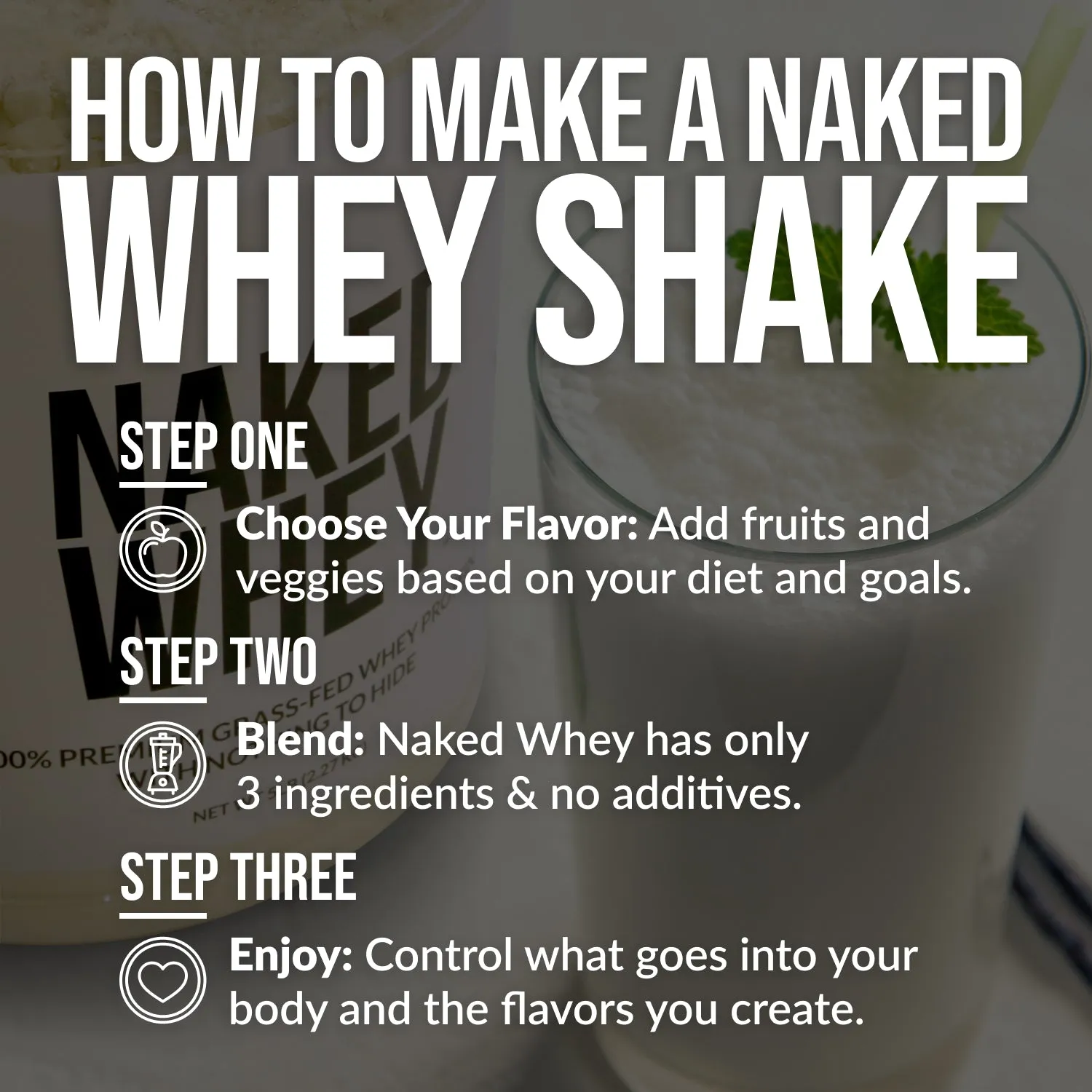 Chocolate Whey Protein Powder | Naked Chocolate Whey - 5LB
