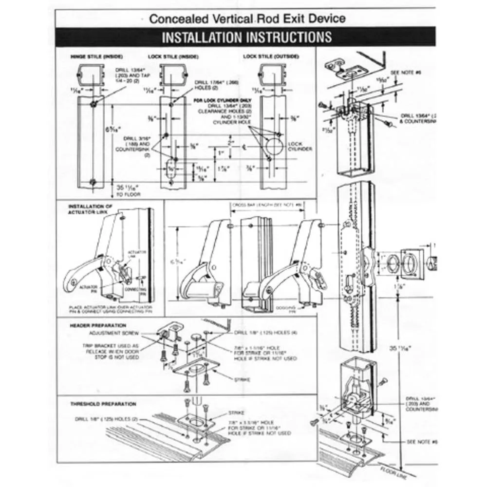 Concealed Vertical Rod Panic Exit Device - Vertical Rod Style - Duronodic