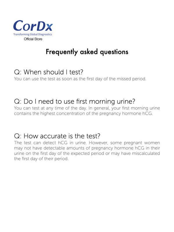 Cordx Pregnancy Test Midstream (FDA Approved)