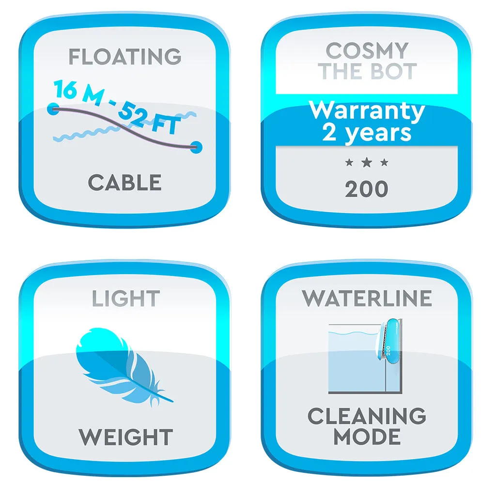 Cosmy the Bot 200 - Robotic Pool Cleaner