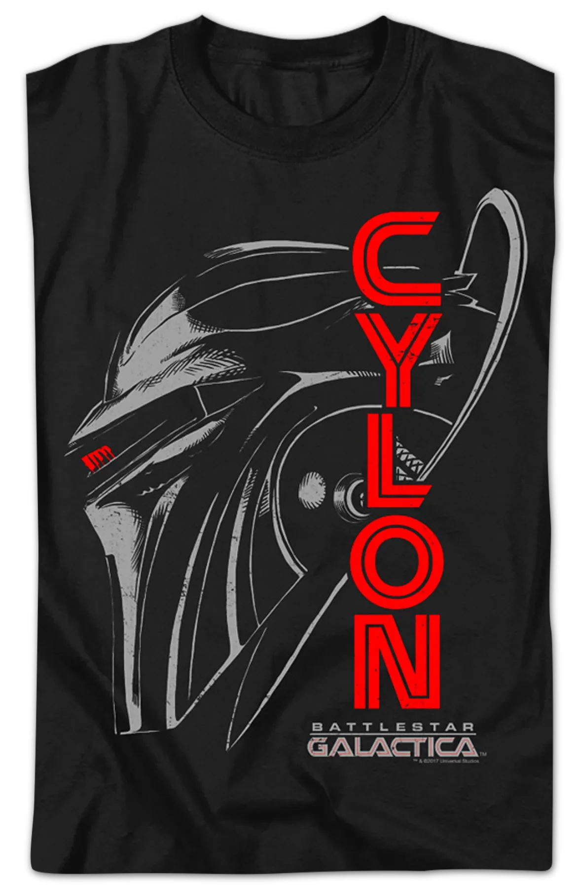 Cylon Head Shot Battlestar Galactica T-Shirt