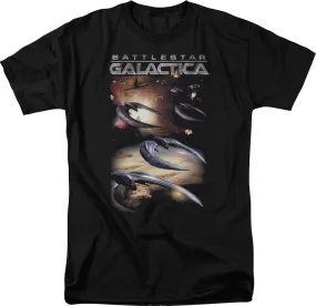 Cylons Attack Battlestar Galactica T-Shirt