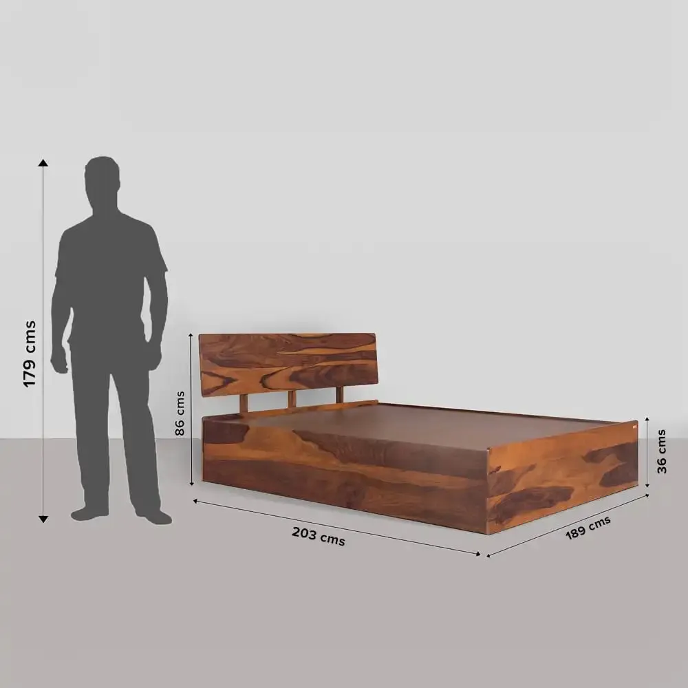 Darshan Sheesham Solid Wood Storage Beds