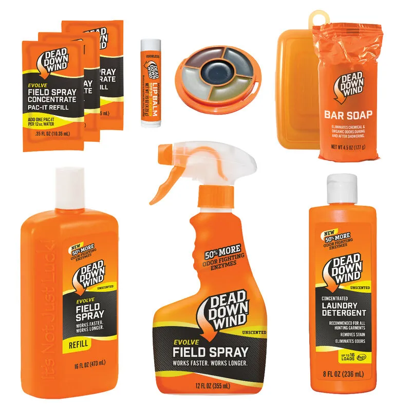 Dead Down Wind Trophy Hunter Scent Elimination 10 Piece Kit