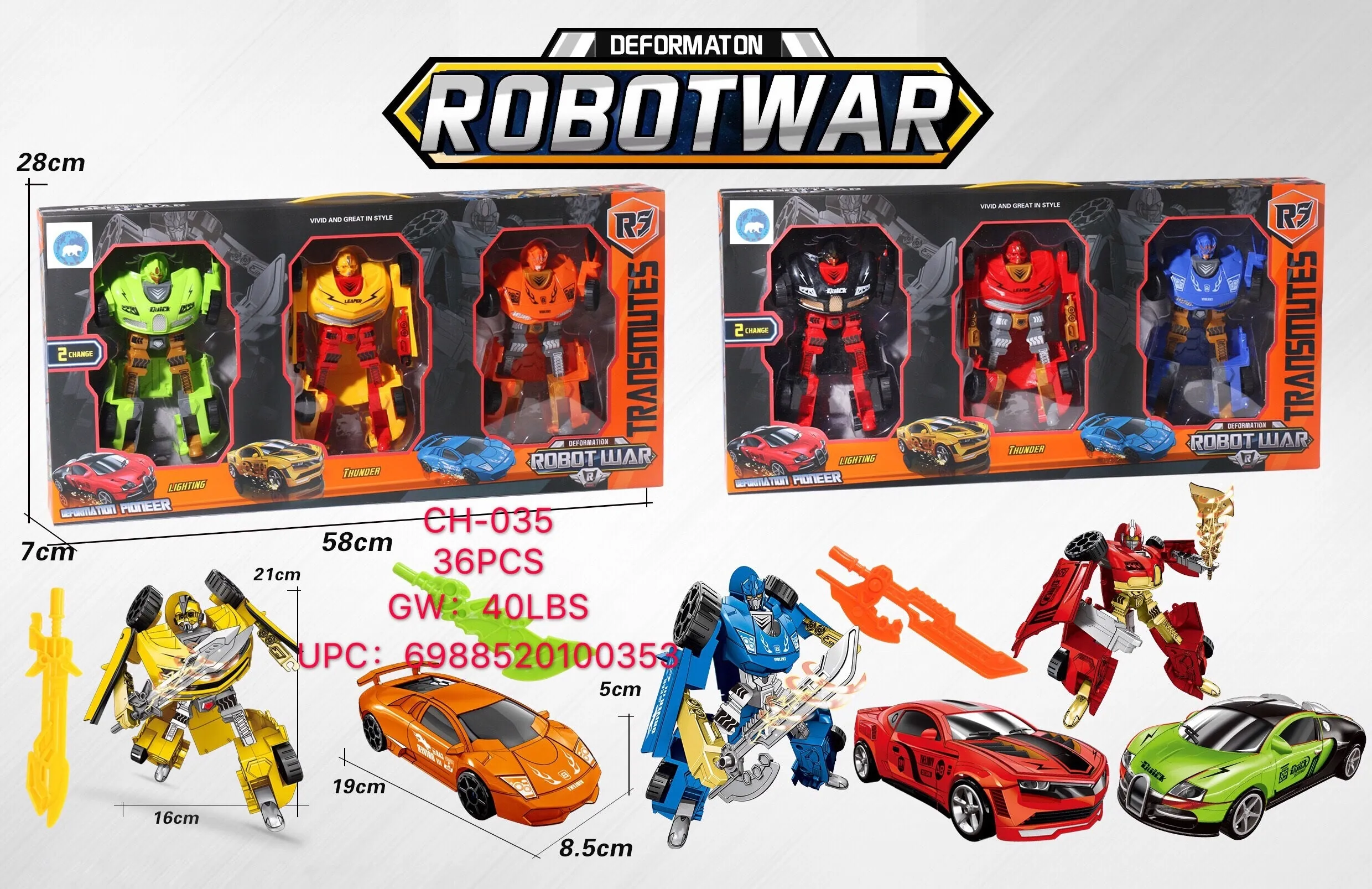 Deforming Toy Robot Cars Toy Wholesale