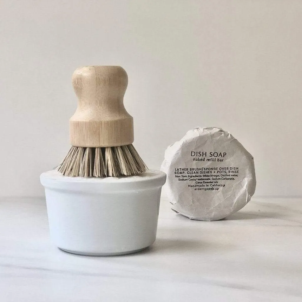 Dish Soap in White Ceramic Bowl